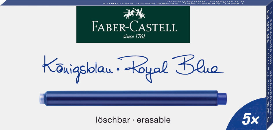 CARTUSE CERNEALA MARI ALBASTRE 5 BUC/CUTIE FABER-CASTELL CARTUSE CERNEALA MARI ALBASTRE 5 BUC/CUTIE FABER-CASTELL